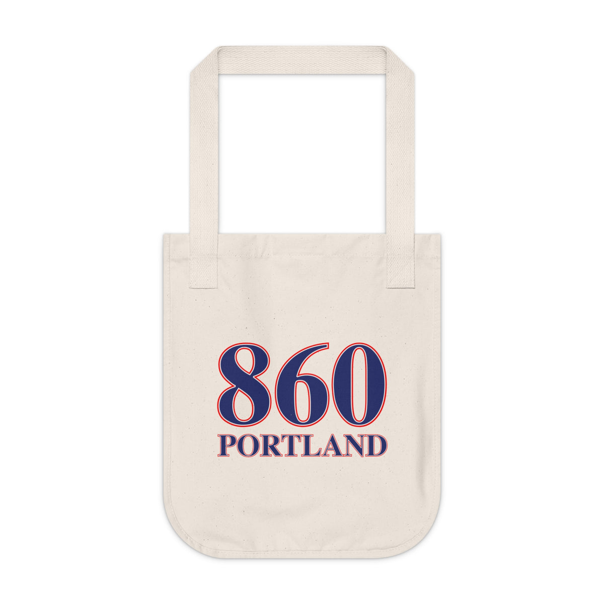 860 Portland Red, White & Blue Organic Canvas Tote Bag