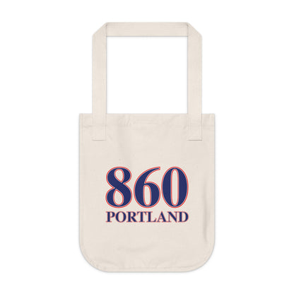 860 Portland Red, White & Blue Organic Canvas Tote Bag