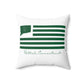 Bethel Connecticut St Patrick’s Day Flag Spun Polyester Square Pillow