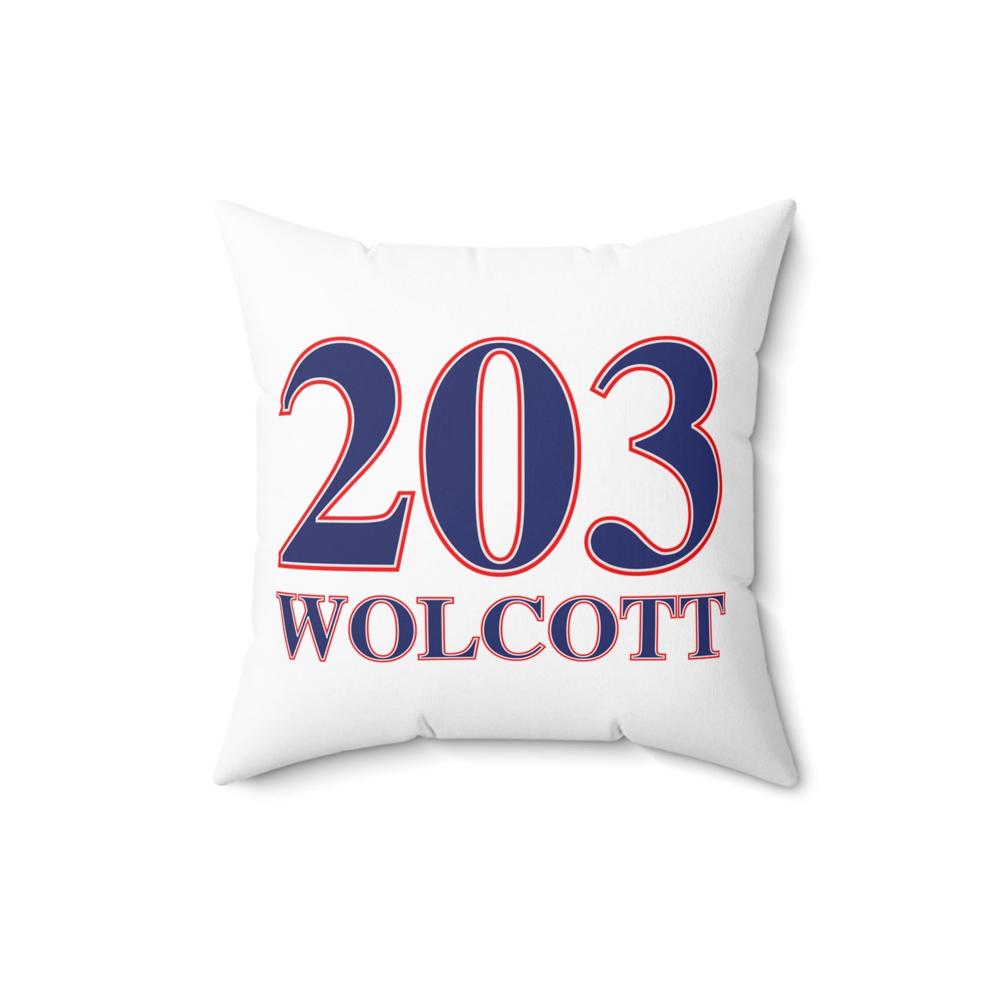 203 Wolcott Red White & Blue Spun Polyester Square Pillow