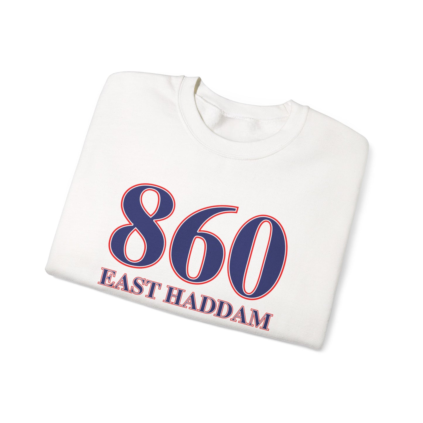 860 East Haddam Red White & Blue Unisex Heavy Blend™ Crewneck Sweatshirt