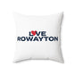 Love Rowayton Spun Polyester Square Pillow