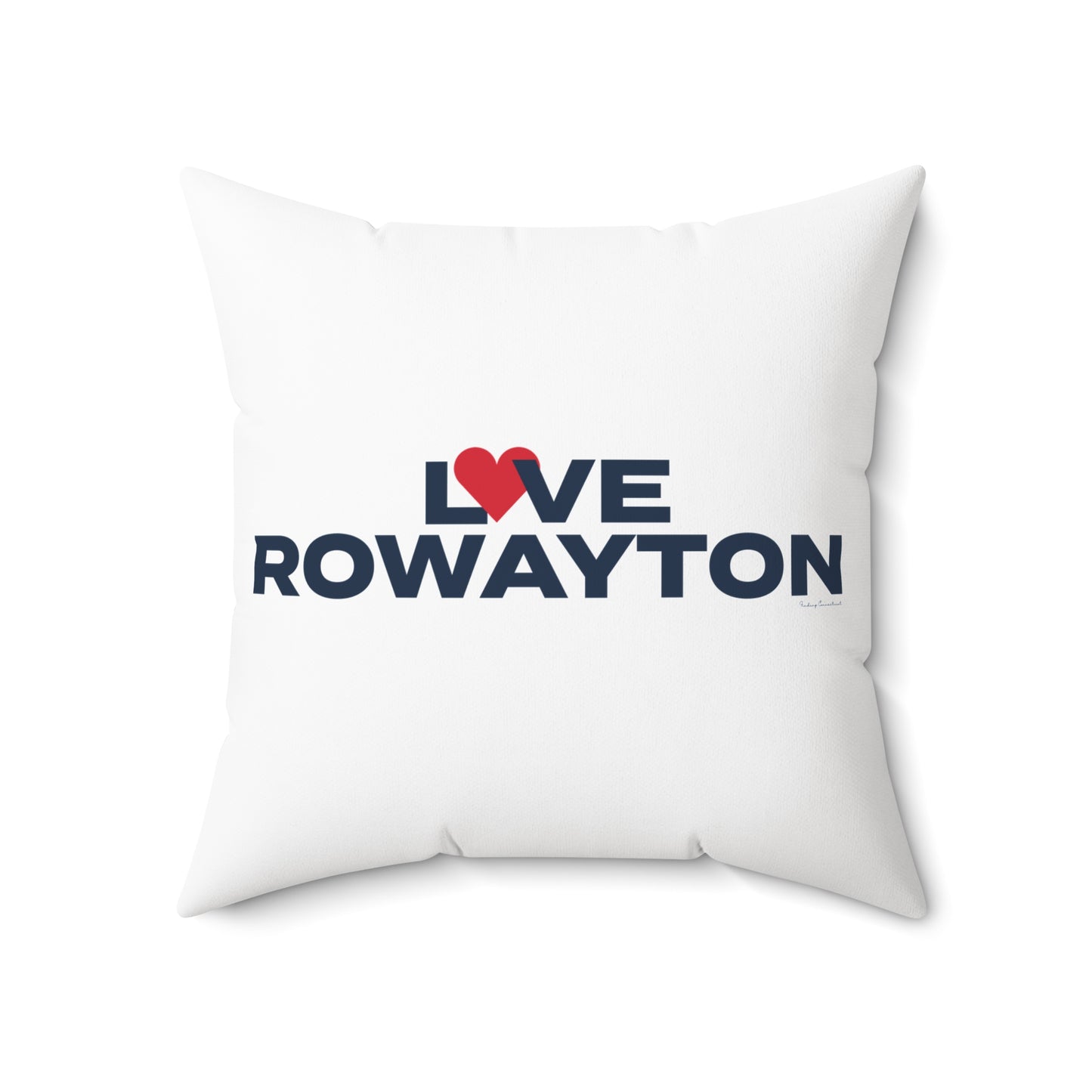 Love Rowayton Spun Polyester Square Pillow