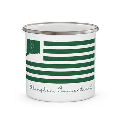 Ellington Connecticut St. Patrick’s Day Flag Enamel Camping Mug