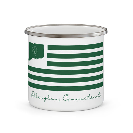 Ellington Connecticut St. Patrick’s Day Flag Enamel Camping Mug