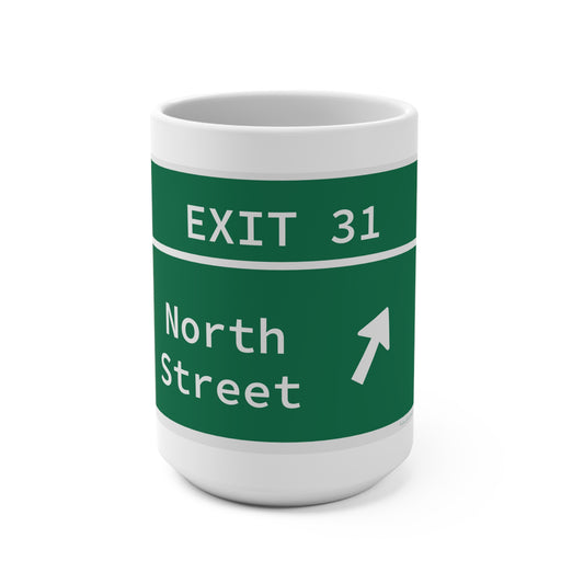 Vintage Merritt Parkway Exit 31 Sign Mug 15oz