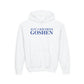 Just a kid from Goshen Youth Heavy Blend Hooded Sweatshirt