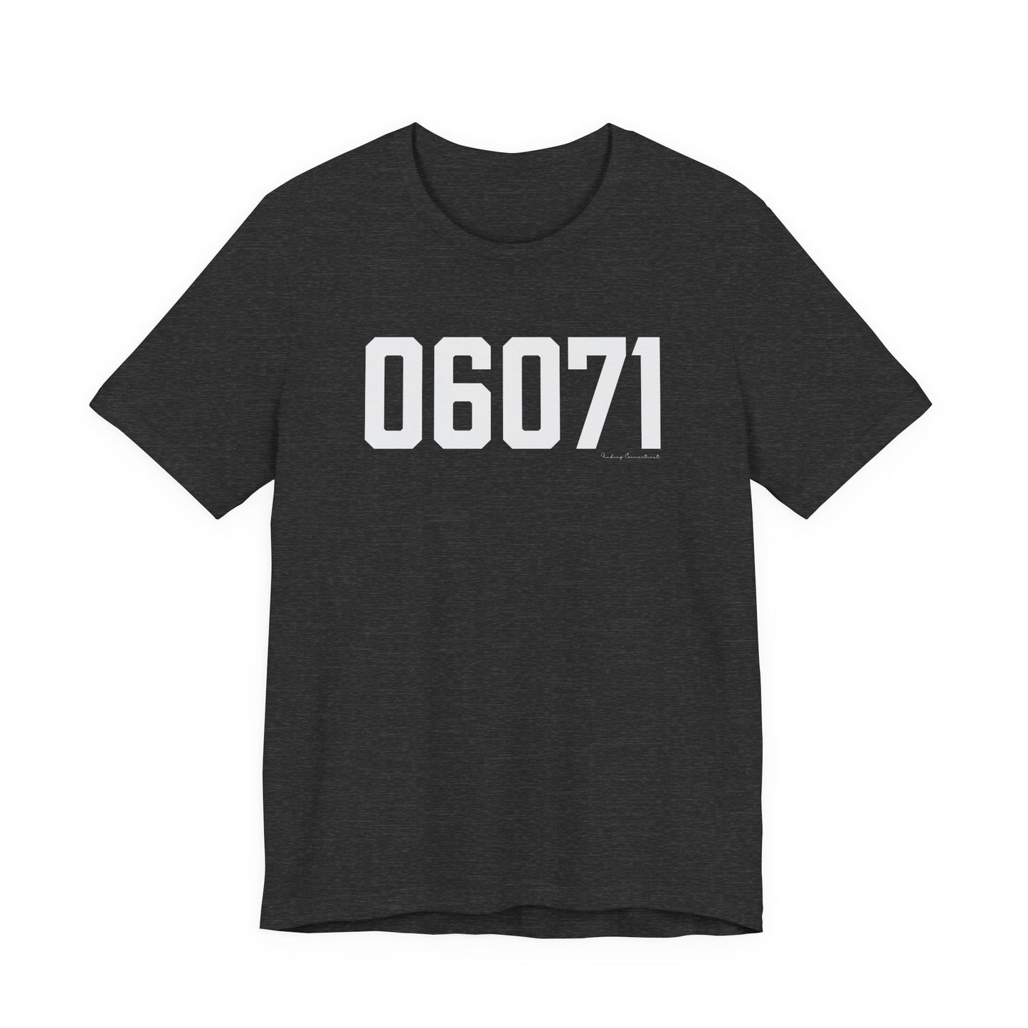 06071 Somers CT Zip Code Unisex Jersey Short Sleeve T-Shirt