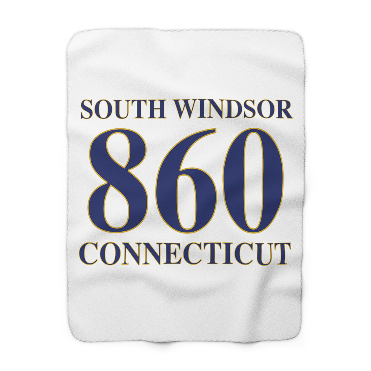 South Windsor 860 Connecticut Sherpa Fleece Blanket