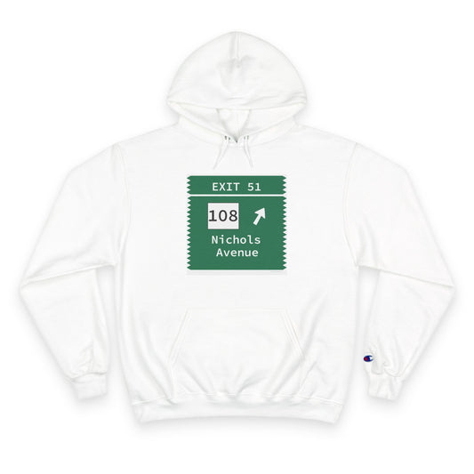 Vintage Merritt Parkway Exit 51 Sign Champion Hoodie