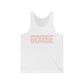 Goose Zip Code - Peach & Pink Unisex Jersey Tank Top