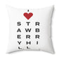 Strawberry Hill Vision Spun Polyester Square Pillow