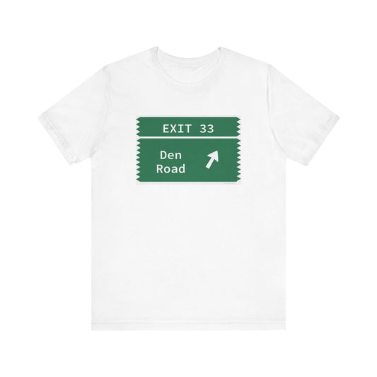Vintage Merritt Parkway Exit 33 Sign Unisex Jersey Short Sleeve T-Shirt