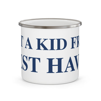 Just a kid from West Haven Enamel Camping Mug