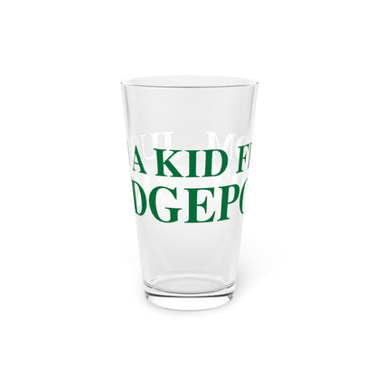Just a kid from Bridgeport Pint Glass, 16oz