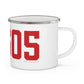 06605 Bridgeport Connecticut Zip Code Enamel Camping Mug