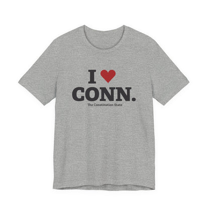 I Heart CONN. Unisex Jersey Short Sleeve T-Shirt