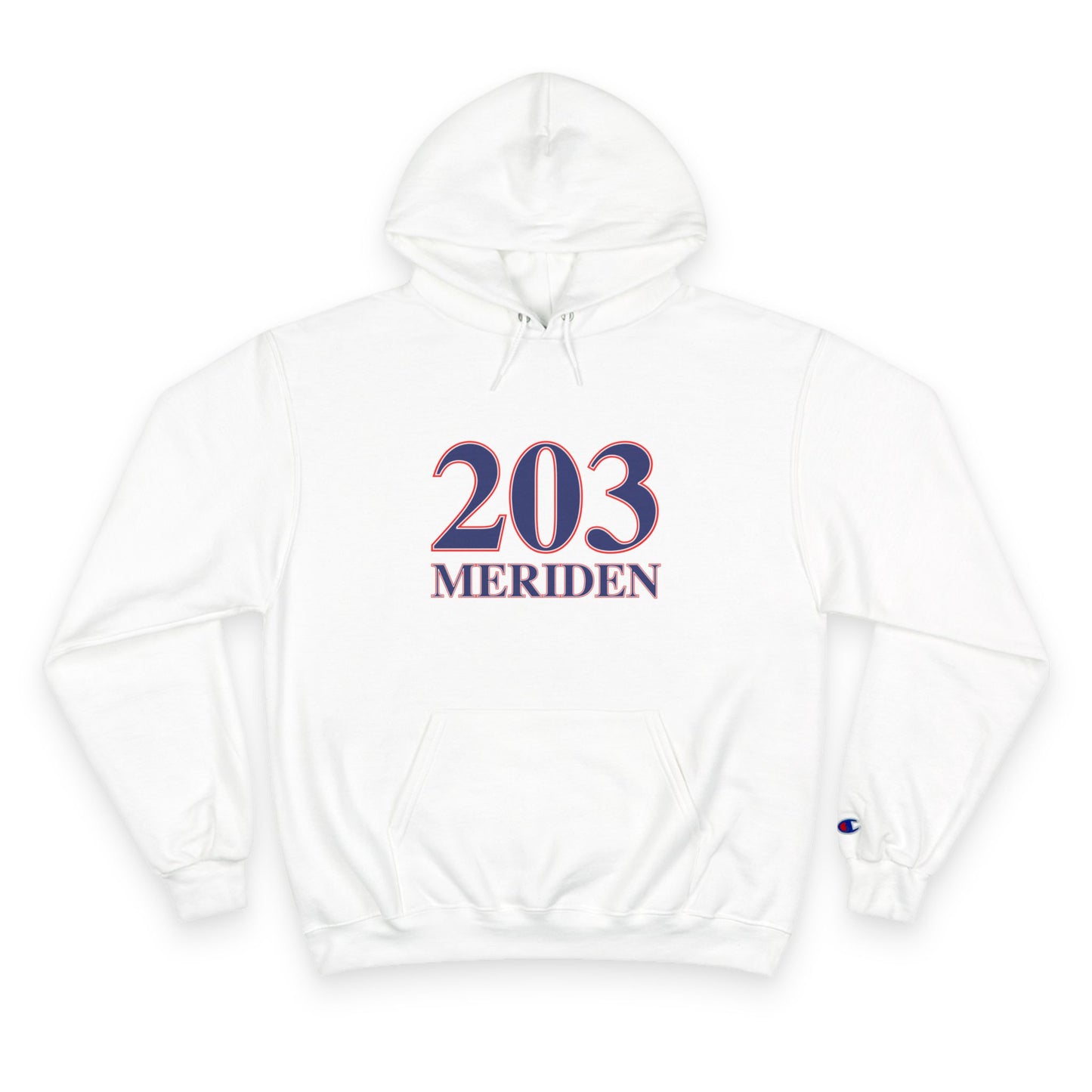 203 Meriden Red, White & Blue Champion Hoodie