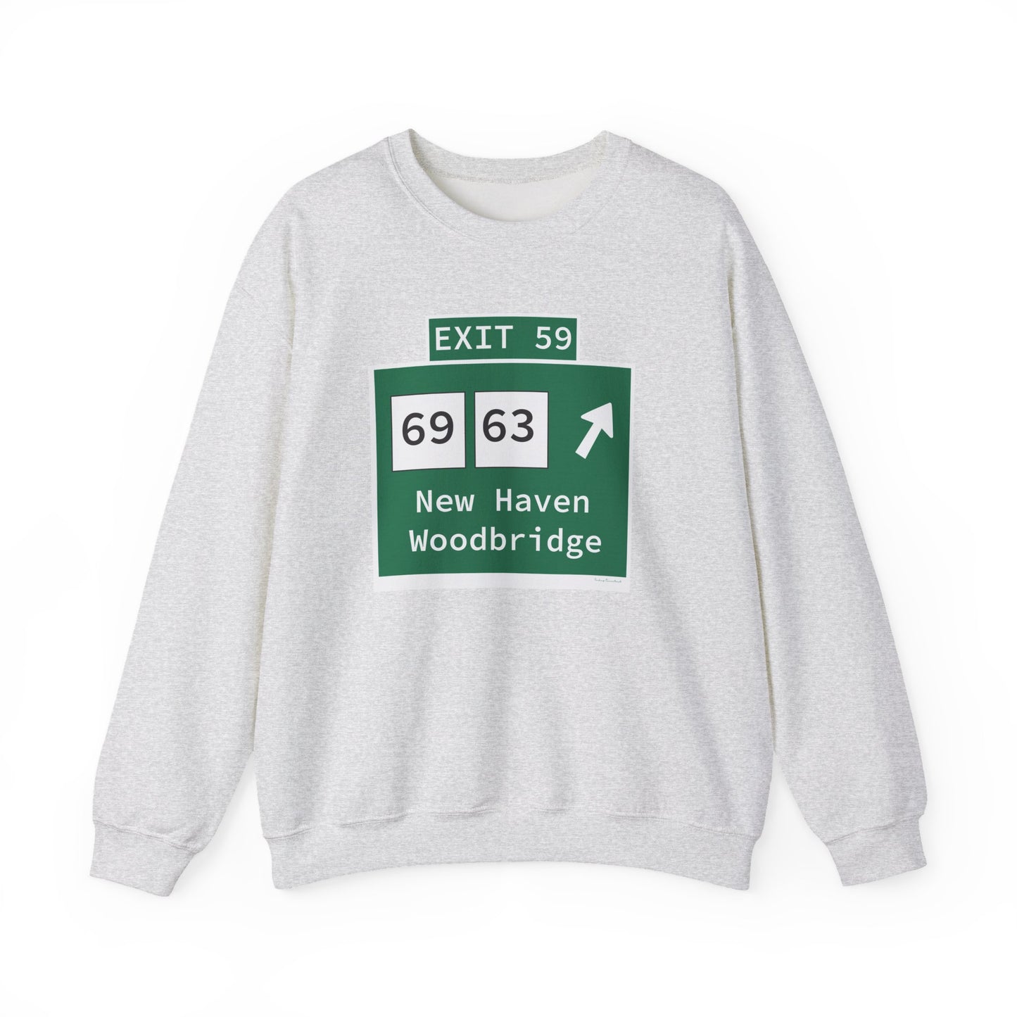 Vintage WCP Exit 59 Sign Unisex Heavy Blend™ Crewneck Sweatshirt