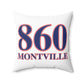860 Montville Red, White & Blue Spun Polyester Square Pillow