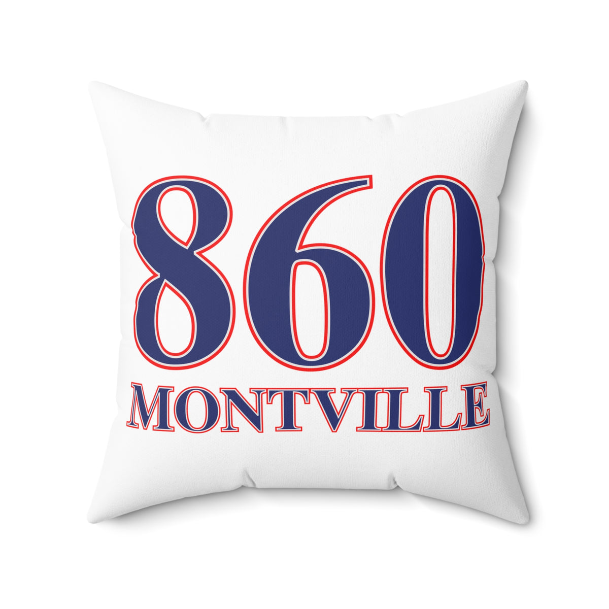 860 Montville Red, White & Blue Spun Polyester Square Pillow