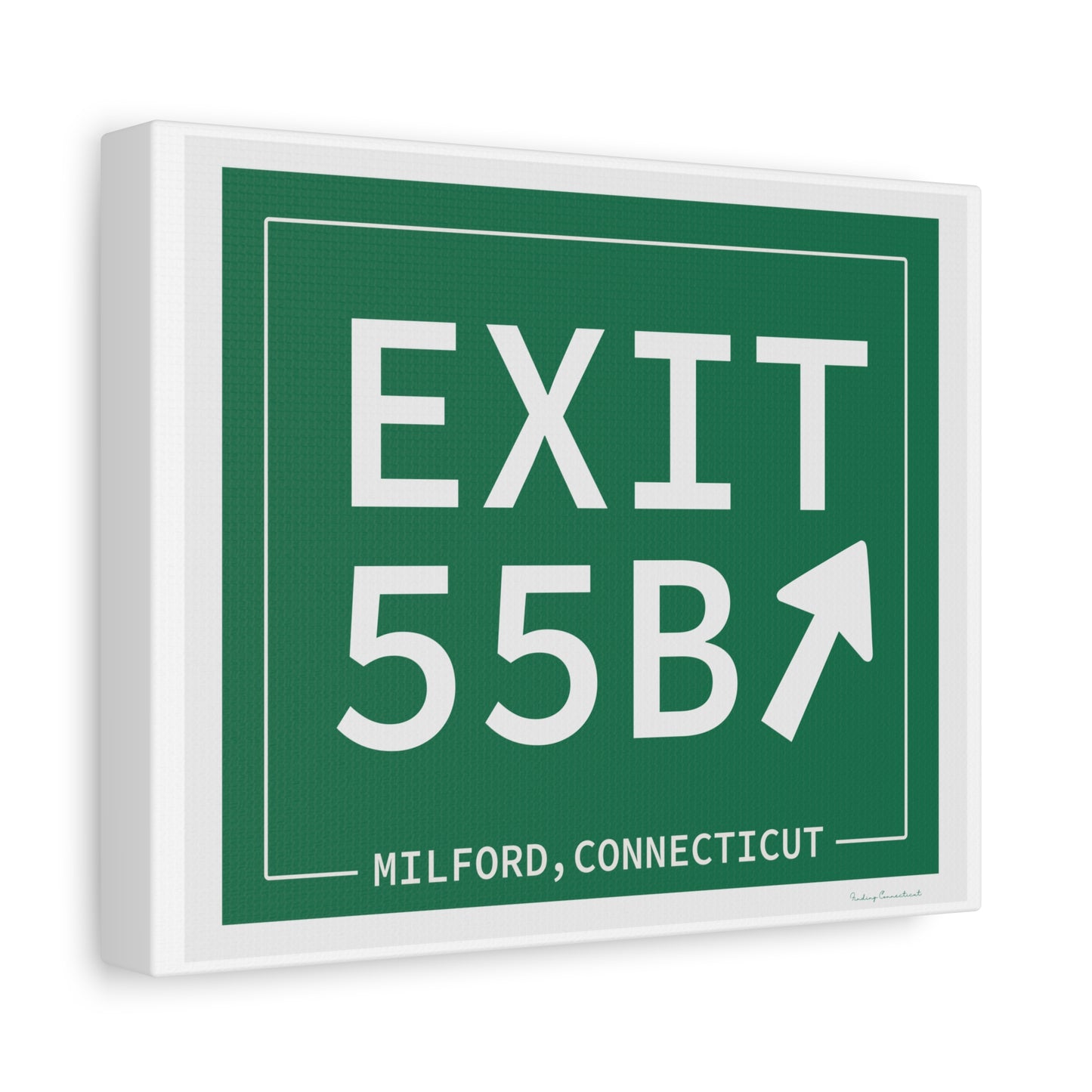 Vintage Exit 55B WCP Sign Matte Canvas, Stretched, 1.25"