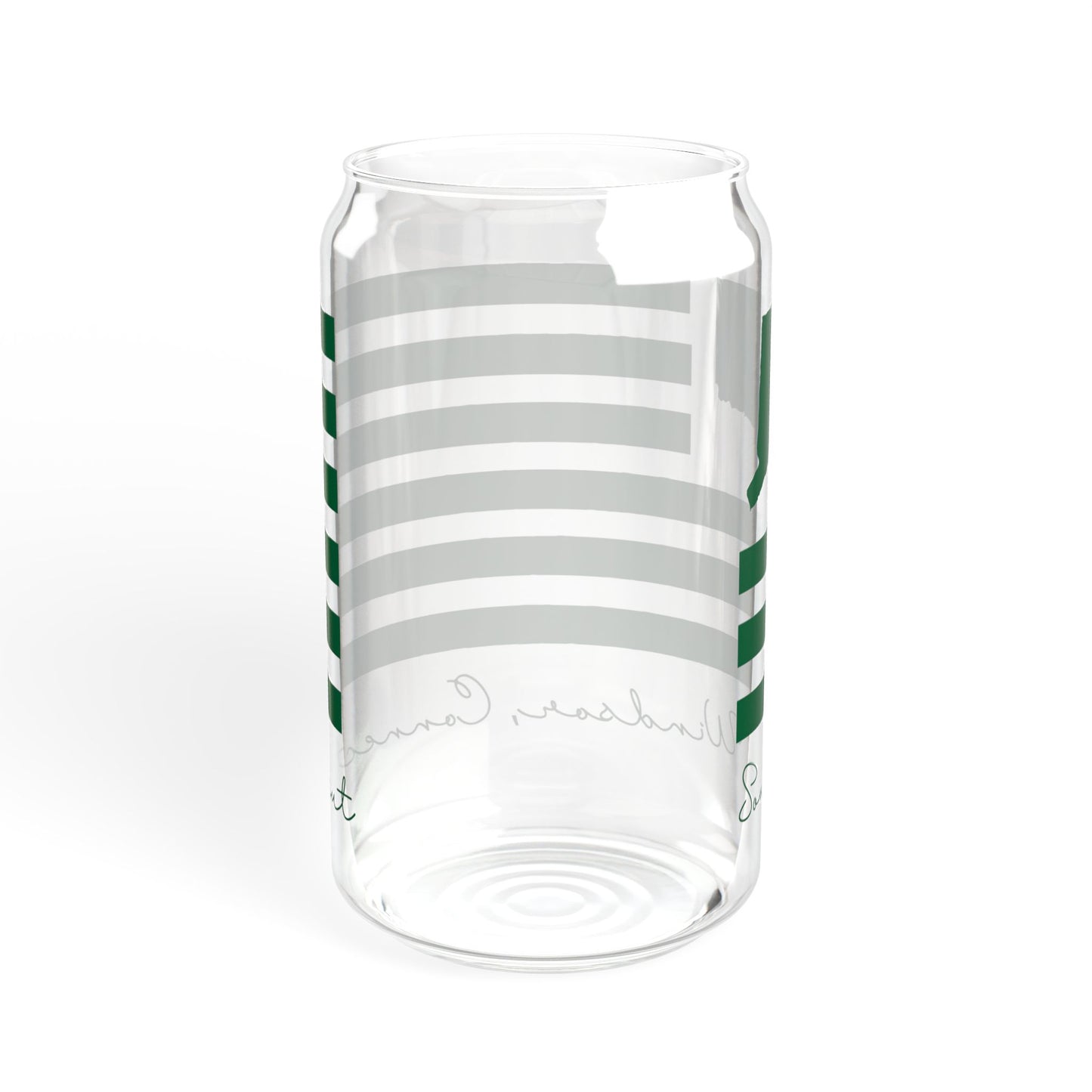 South Windsor Connecticut St. Patrick’s Day Flag Sipper Glass, 16oz