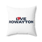 Love Rowayton Spun Polyester Square Pillow