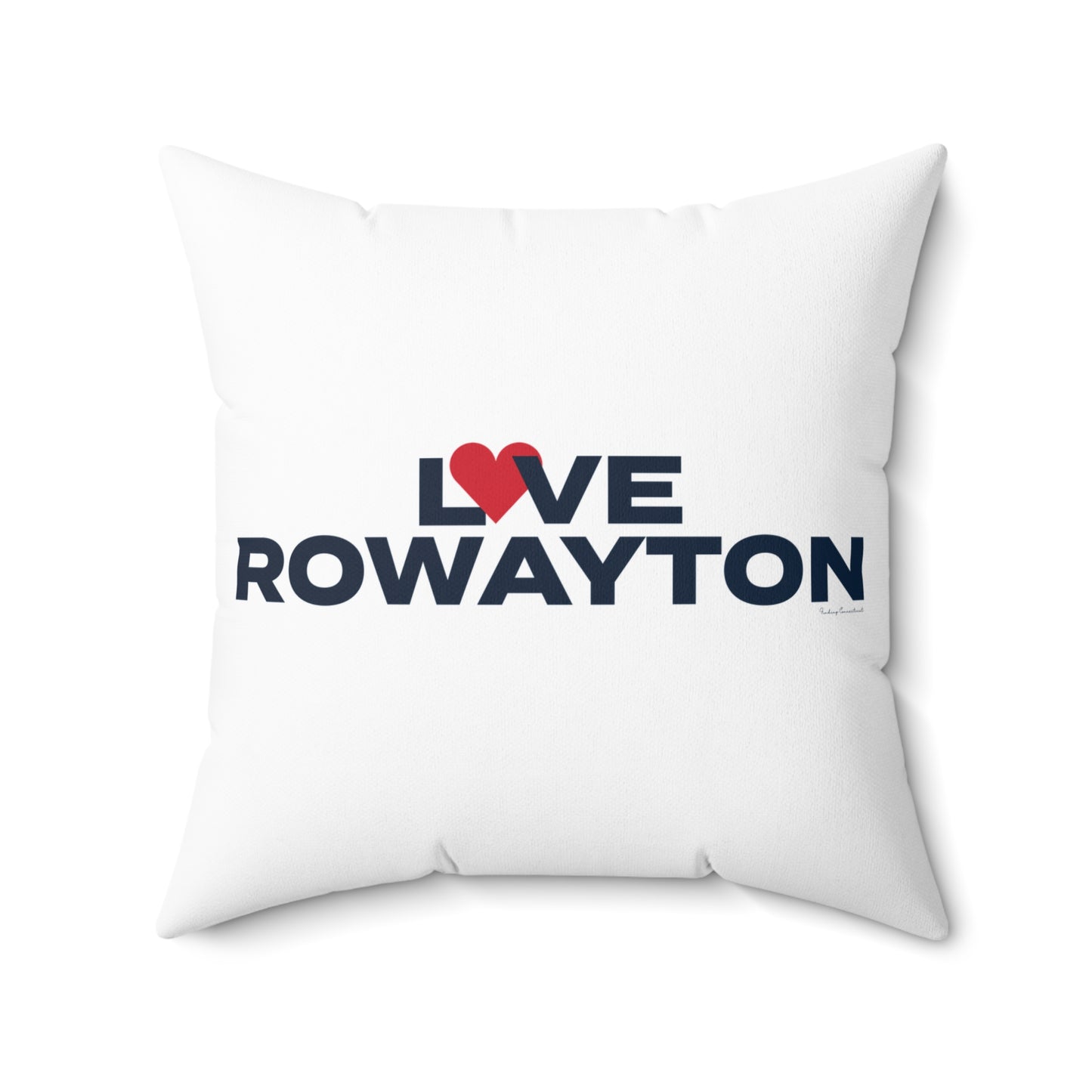 Love Rowayton Spun Polyester Square Pillow