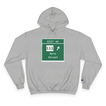 Vintage Merritt Parkway Exit 48 Sign Champion Hoodie