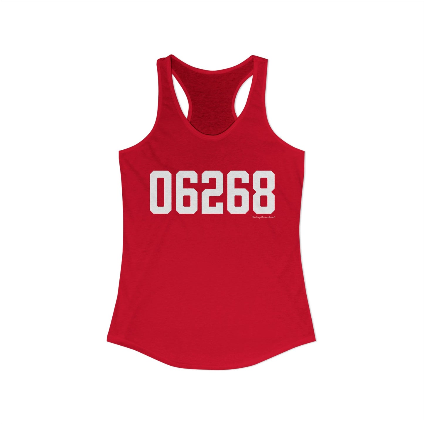 06268 Storrs CT Zip Code Women's Ideal Racerback Tank