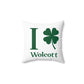I Clover Wolcott Spun Polyester Square Pillow