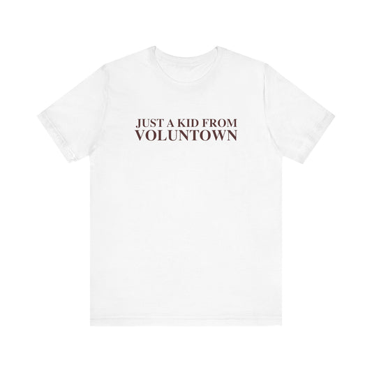 Just a kid from Voluntown Unisex Jersey Short Sleeve T-Shirt