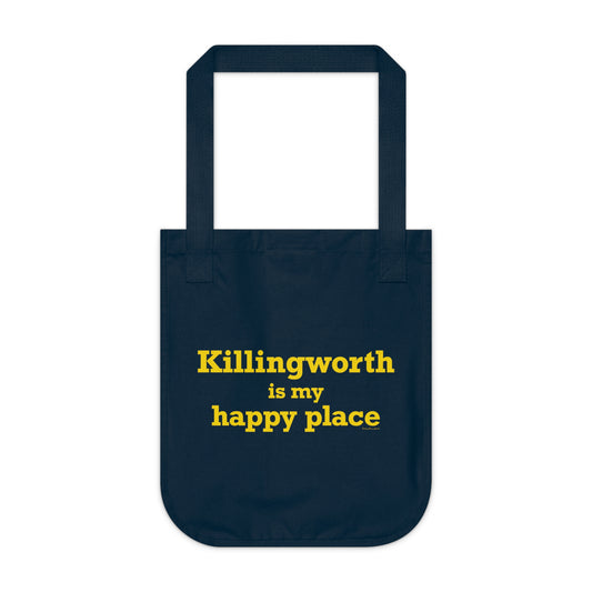 Killingworth is My Happy Place Organic Canvas Tote Bag