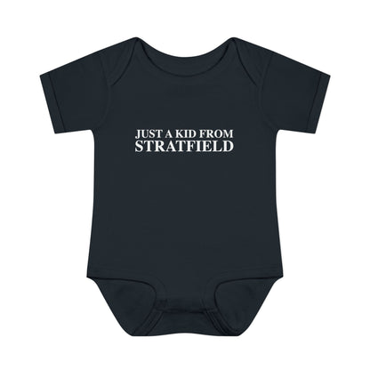 Just a kid from Stratfield Infant Baby Rib Bodysuit