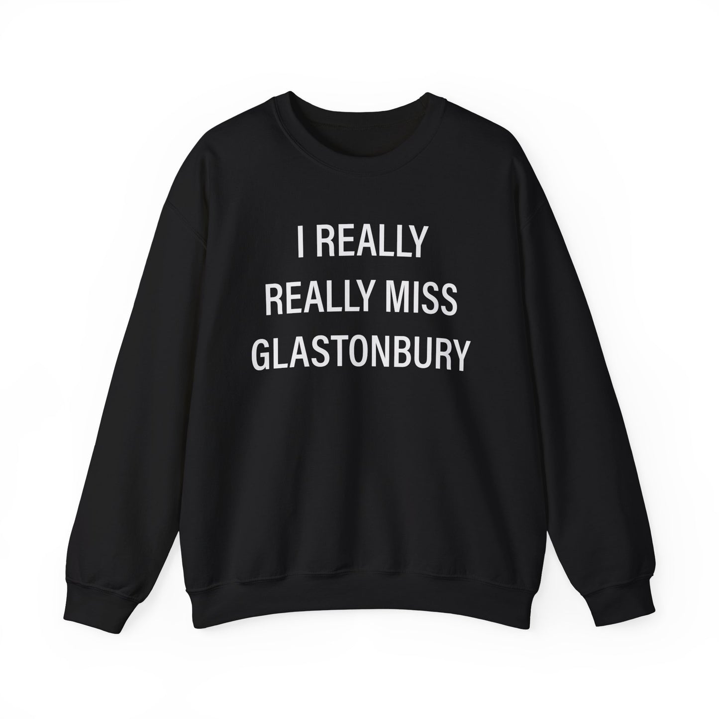 I Really Really Miss Glastonbury Unisex Heavy Blend™ Crewneck Sweatshirt