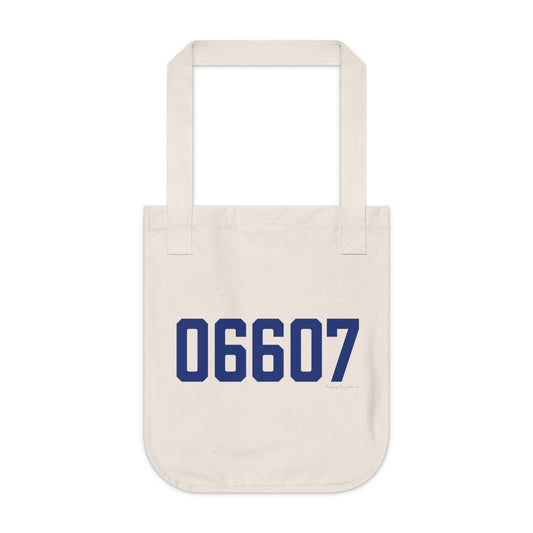06608 Bridgeport Connecticut Zip Code Organic Canvas Tote Bag