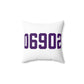 06902 Stamford Connecticut Zip Code Spun Polyester Square Pillow