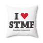 I Heart STMF  Spun Polyester Square Pillow