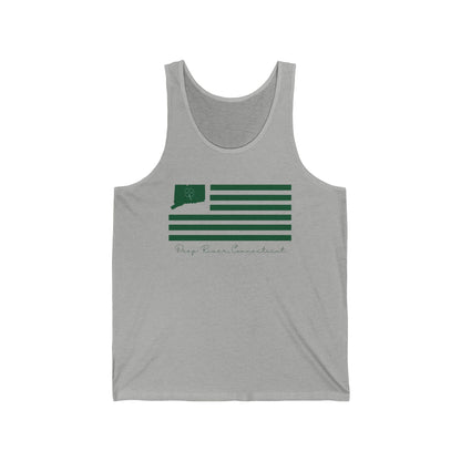 Deep River Connecticut St. Patrick’s Day Flag Unisex Jersey Tank Top