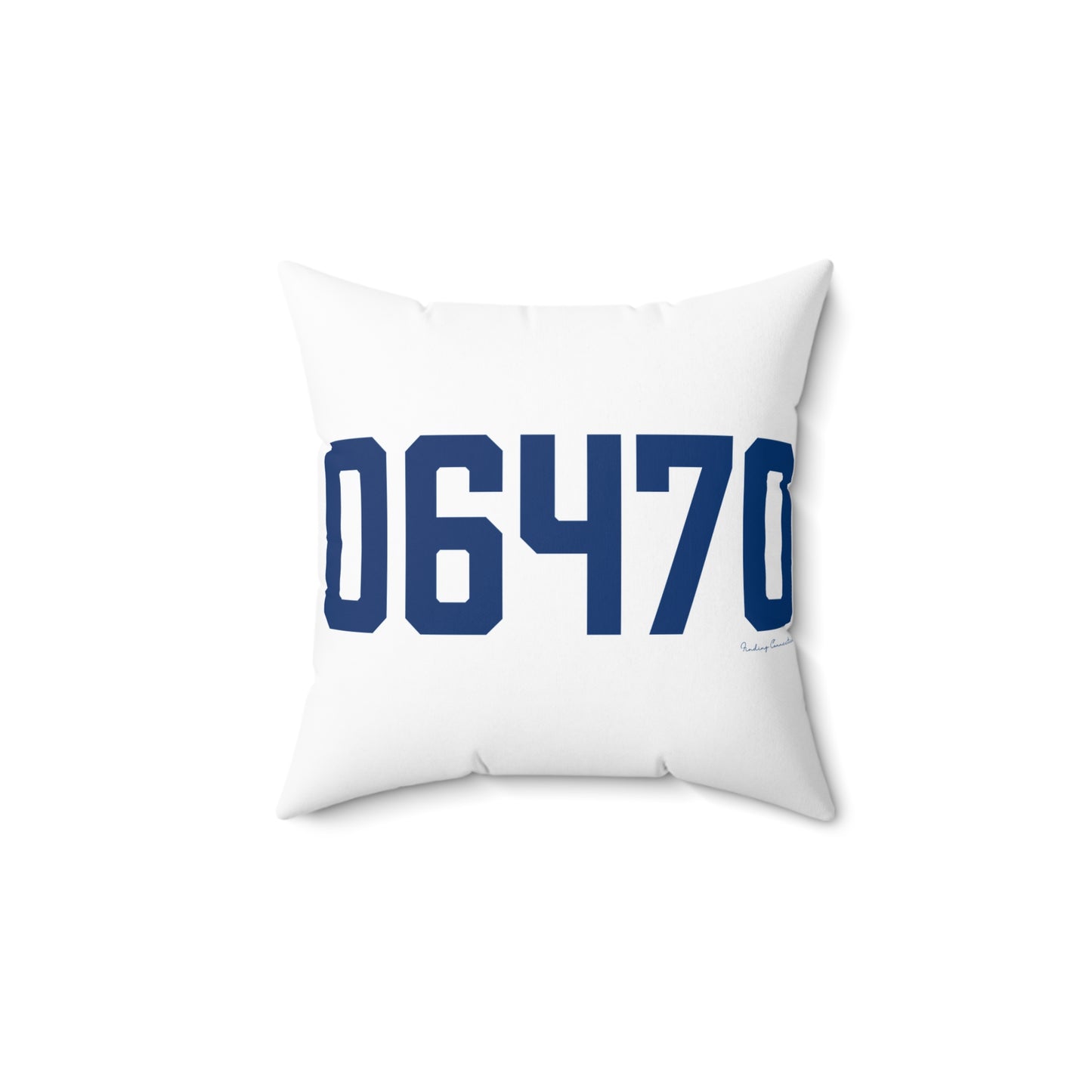 06470 Newtown Connecticut Zip Code Spun Polyester Square Pillow