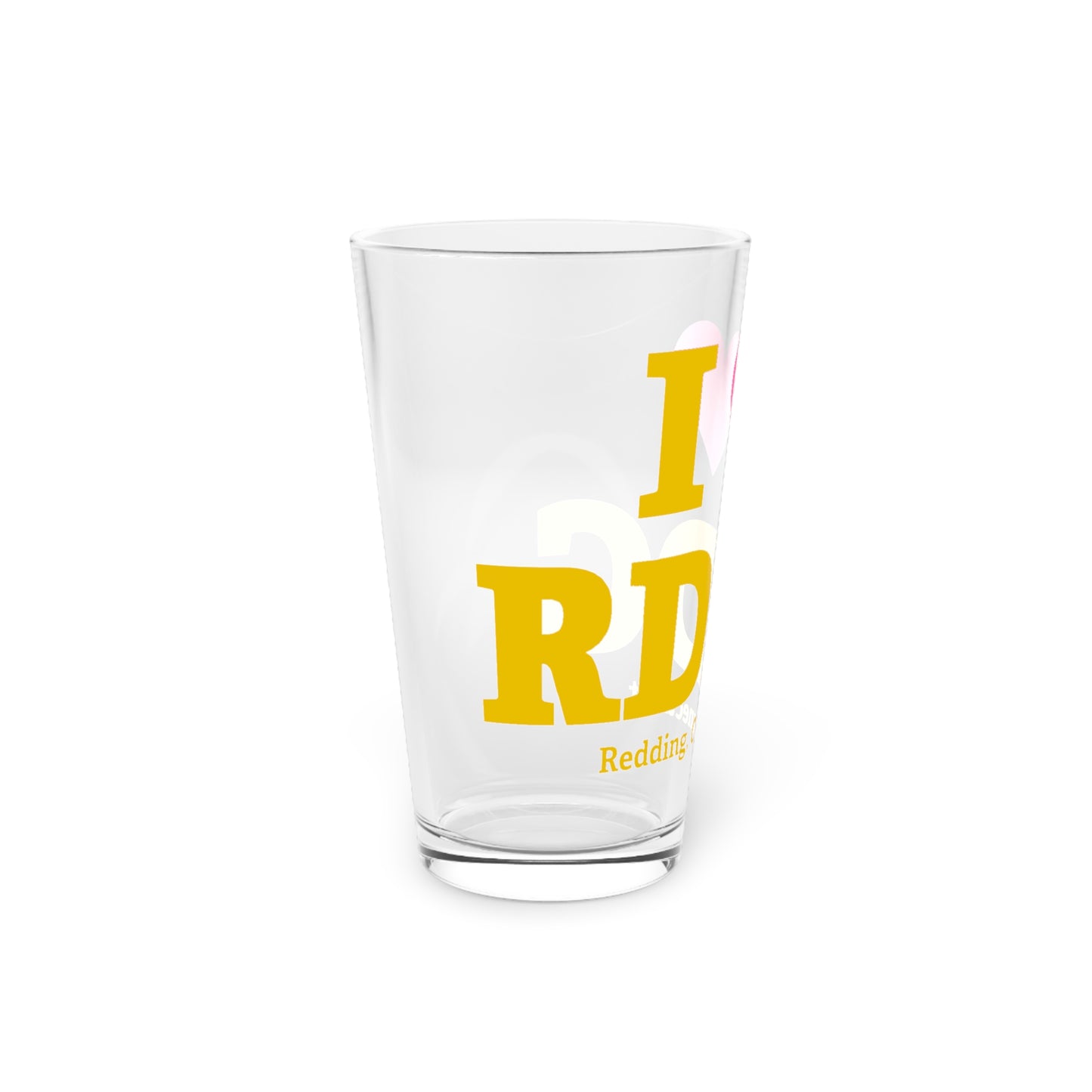 I Heart RDDG Pint Glass, 16oz