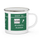 Vintage Merritt Parkway Exit 51 Sign Enamel Camping Mug