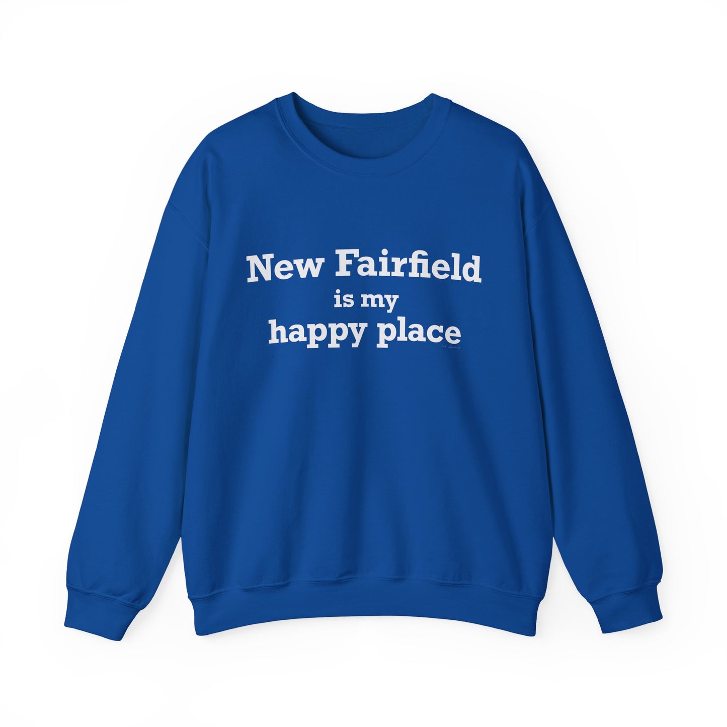 New Fairfield Is My Happy Place Unisex Heavy Blend™ Crewneck Sweatshirt