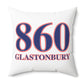 860 Glastonbury Red, White & Blue Spun Polyester Square Pillow