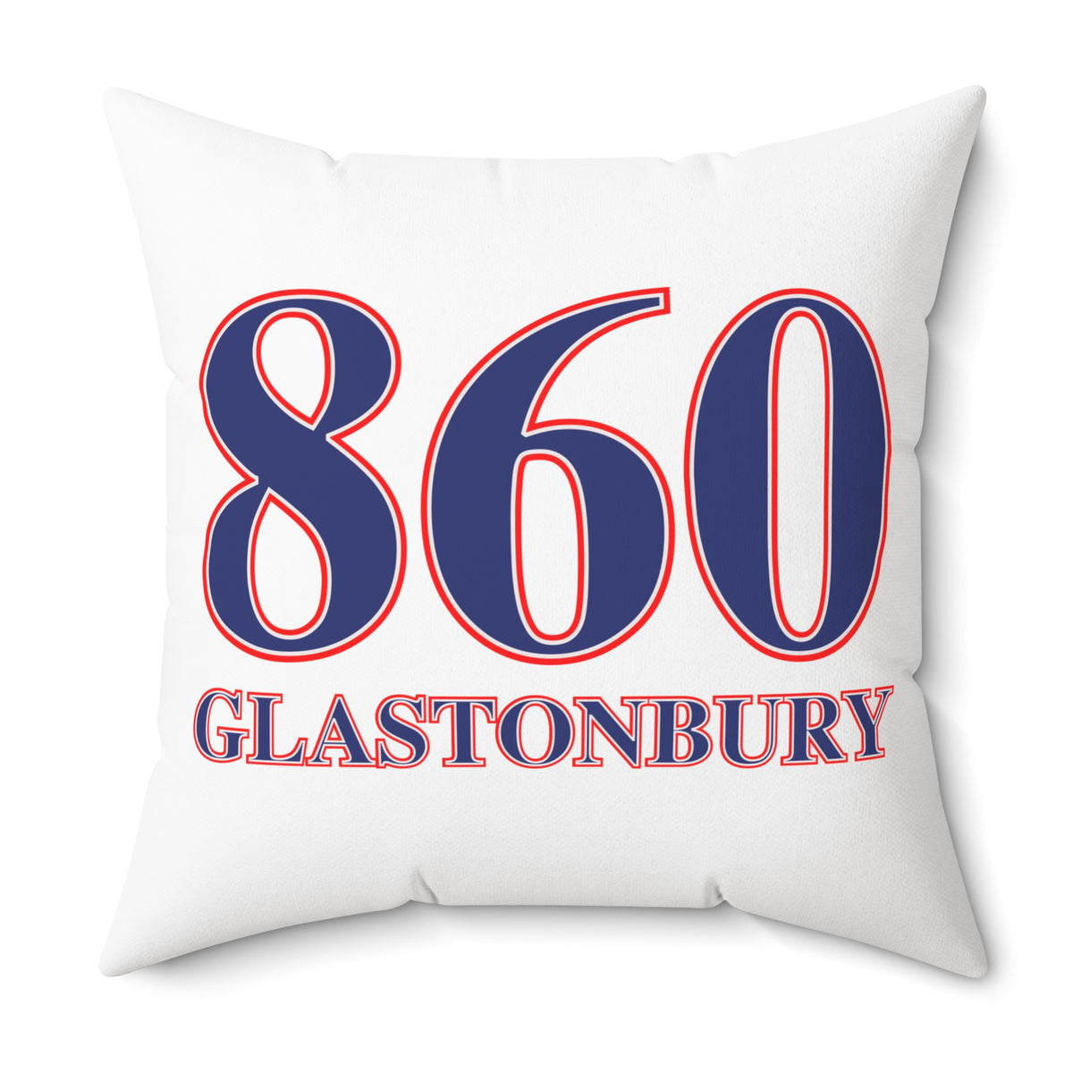 860 Glastonbury Red, White & Blue Spun Polyester Square Pillow