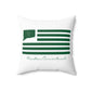 Preston Connecticut St. Patrick’s Day Flag Spun Polyester Square Pillow