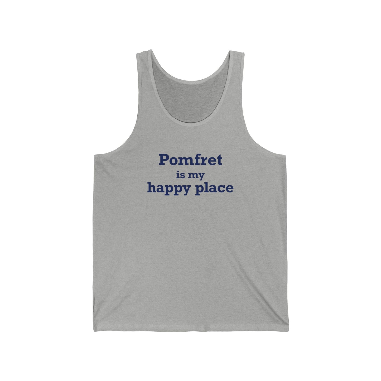Pomfret is My Happy Place Unisex Jersey Tank Top