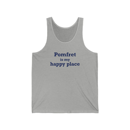 Pomfret is My Happy Place Unisex Jersey Tank Top