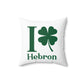 I Clover Hebron Spun Polyester Square Pillow